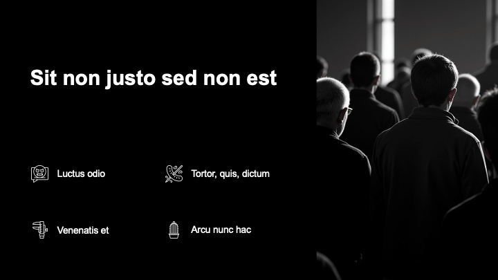 Simple Black Monochrome slide 3